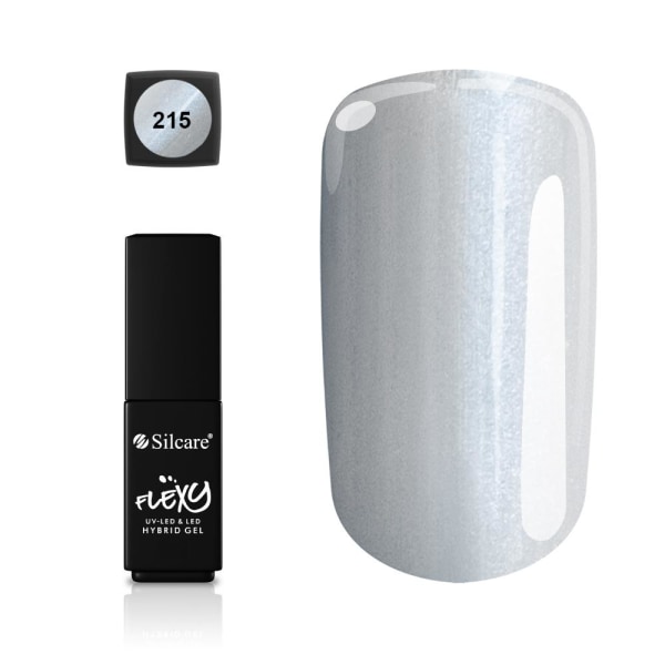 Silcare - Flexy - Hybrid gel - Color: 215 - 4,5 gram Silver
