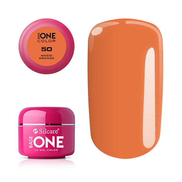 Base one - Color - UV Gel - Magic Orange - 50 - 5 gram Orange