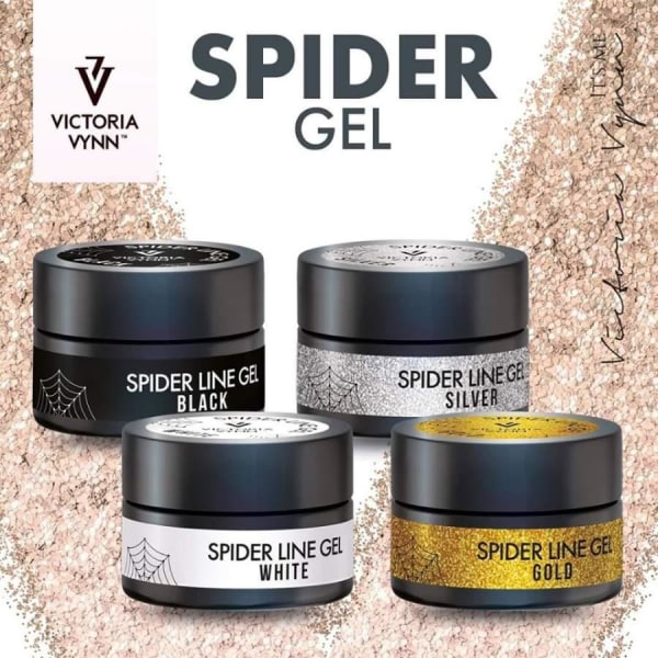 Victoria Vynn - Spider Line - 02 Hvid - Dekorativ gelé White