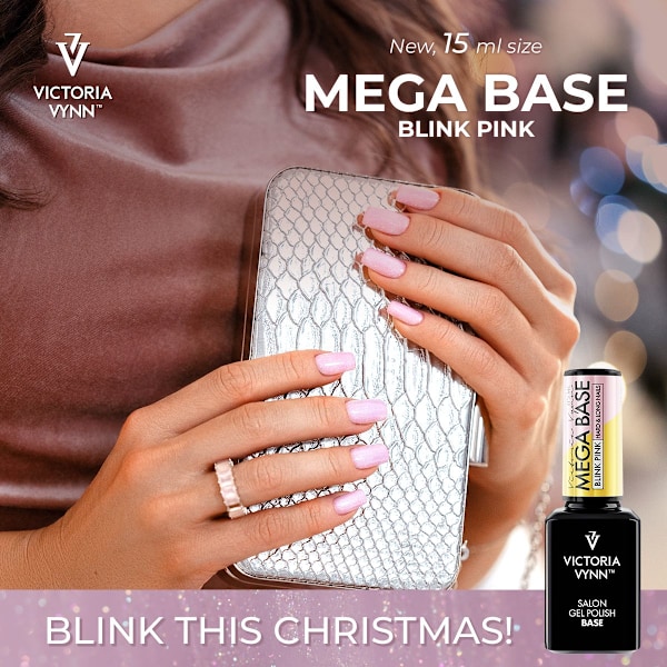 Gel Polish -  Mega Base - Blink Pink - 8 ml - Victoria Vynn Pink