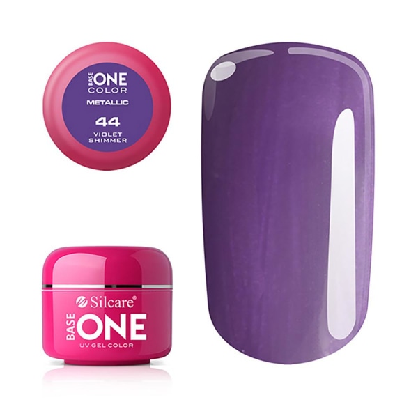 Base One - UV Gel - Metallic - Violet Shimmer - 44 - 5g Lila