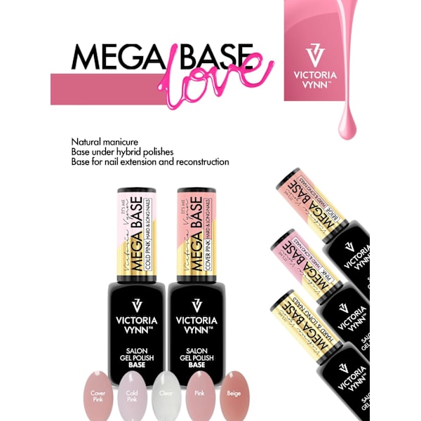 Gel Polish - Mega Base - 8ml - Victoria Vynn Transparent