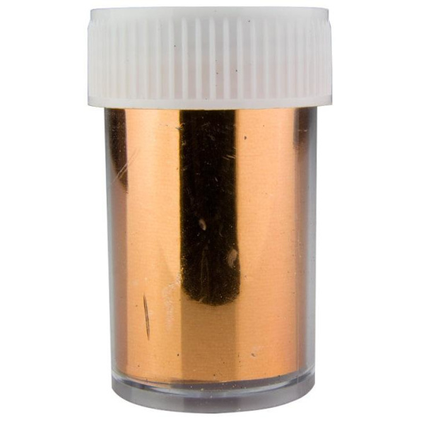 Nagelfolie / folie - för nageldekorationer - Krom - Koppar - 1m Koppar