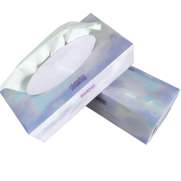 150st Ansiktsservetter - Mundus White