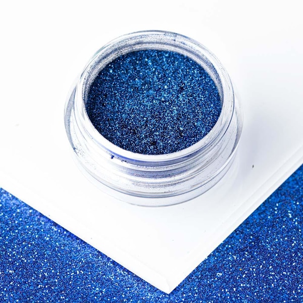 Effect Powder - Chrome / Glass - Marinblå Blå