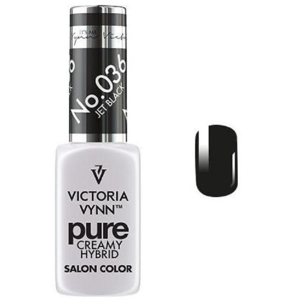 Victoria Vynn - Pure Creamy - 036 Jet Black - Gellack Svart