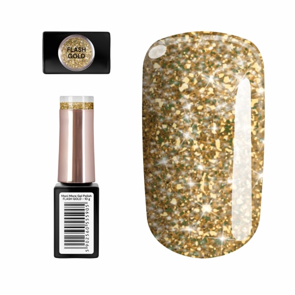 Gellack - ManiMore - Flash - Gold - Silcare Guld