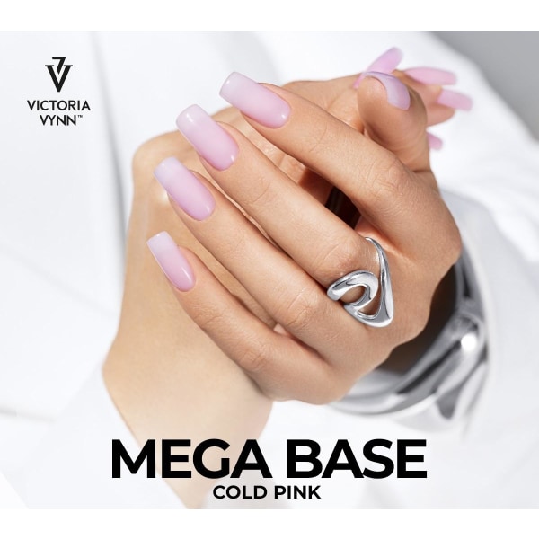 Gel Polish -  Mega Base - Cold Pink - 8ml - Victoria Vynn Ljusrosa