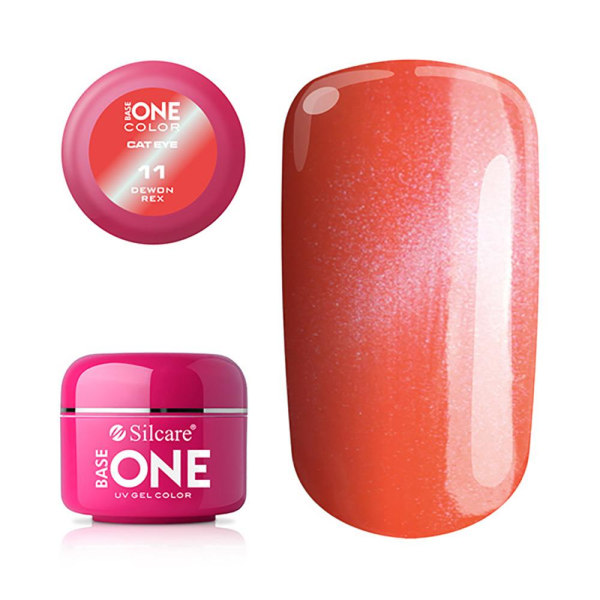 Base one - UV Gel - Cat Eye - Devon Rex - 11 - 5 gram Light orange