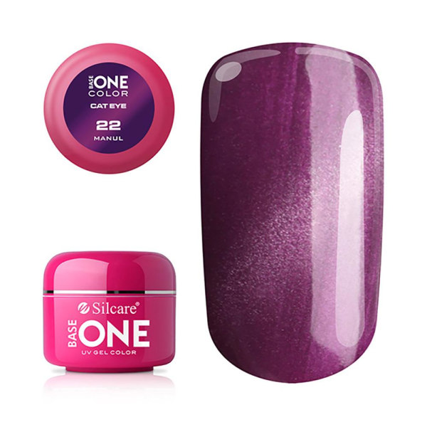 Base One - UV-geeli - Cat Eye - Manul - 22 - 5 grammaa Purple