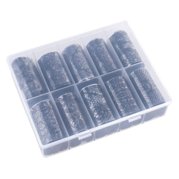 Nagelfolie / folie - Set 10 färger - 100 cm / st multifärg