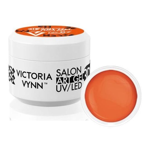 Victoria Vynn - Art Gel 3D - 07 kermainen oranssi - geeli Orange