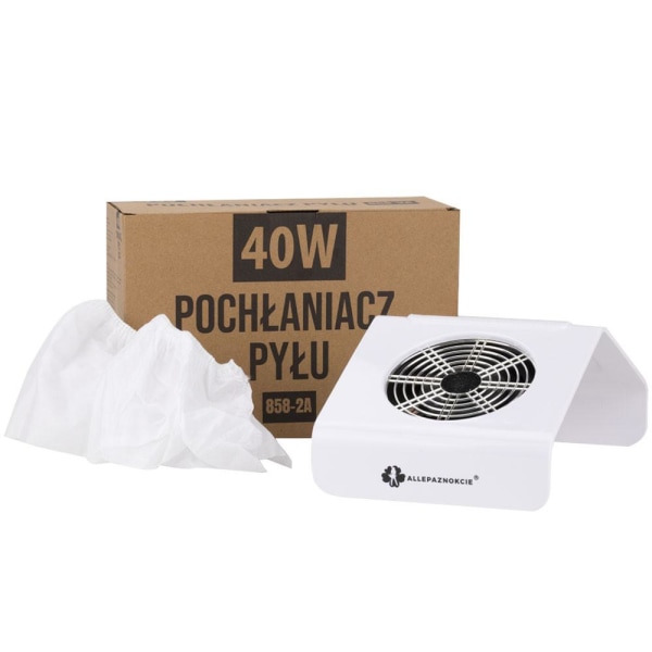Dammuppsamlare / utsug  - 858-2A - 40 watt - Vit Vit
