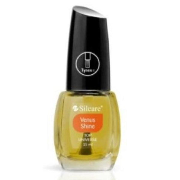 Top coat för naglar - Top Universe - Venus Shine 15ml - Silcare Ljusgul