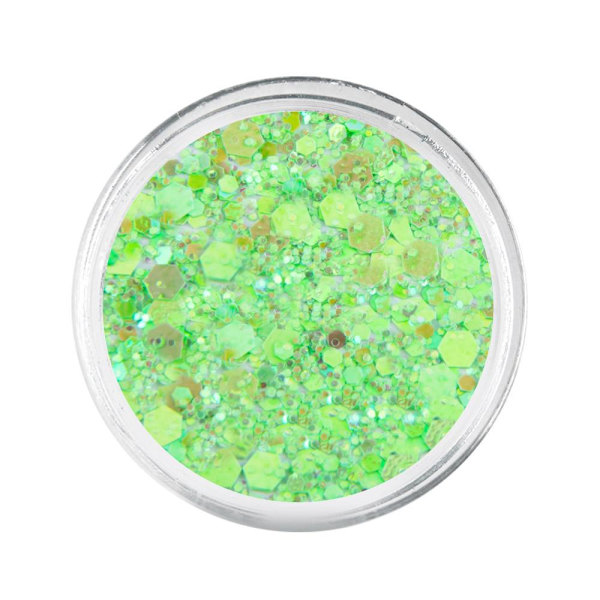 Glitter - Hexagon - Primavera - 12 Green