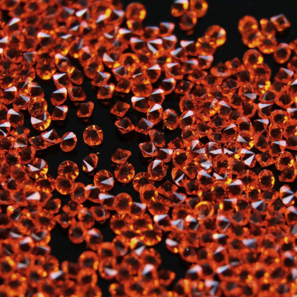 Krystalsten (Glas) - 1 mm - 200-300 stk - 14 Orange