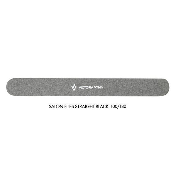 10-pack Nagelfilar - Rak - 100/180 - Victoria Vynn  - Svart Svart
