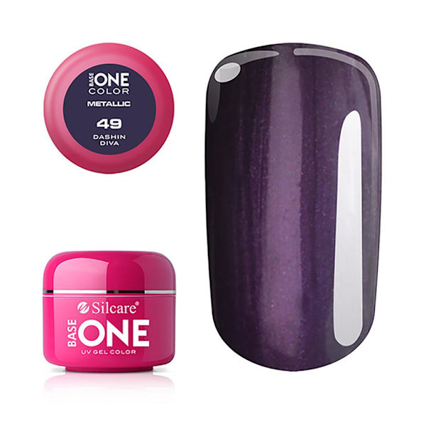 Base One - UV Gel - Metallic - Dashing Diva - 49 - 5g Lila