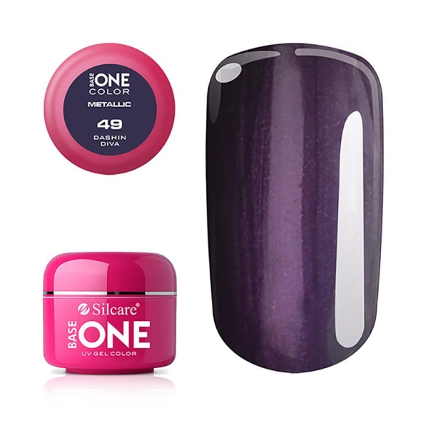 Base One - UV Gel - Metallic - Dashing Diva - 49 - 5g Purple