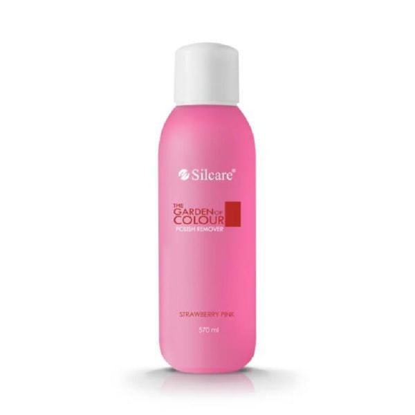 Silcare - Nagellacksborttagning - 570 ml - Jordgubb Rosa