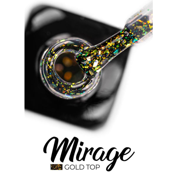 Top coat - Mirage - Gold - No Wipe - 8 ml - Victoria Vynn Guld