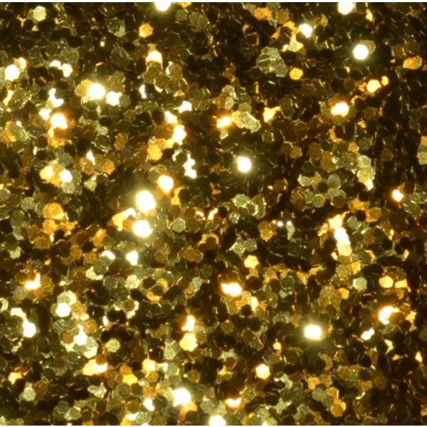 Gold Glitter Hex - 1mm