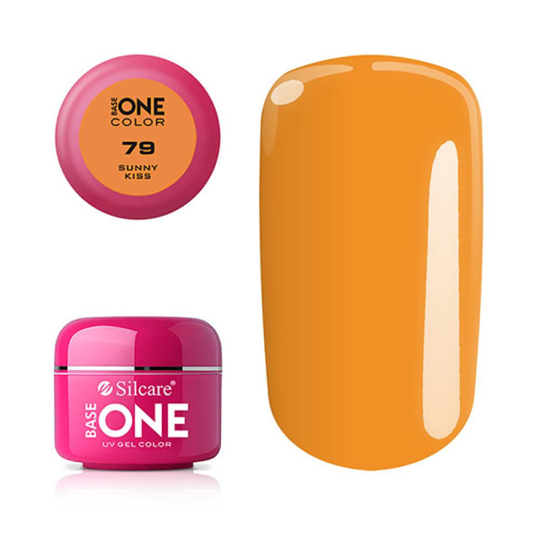 Base one - Color - UV Gel - Sunny Kiss - 79 - 5 gram Orange