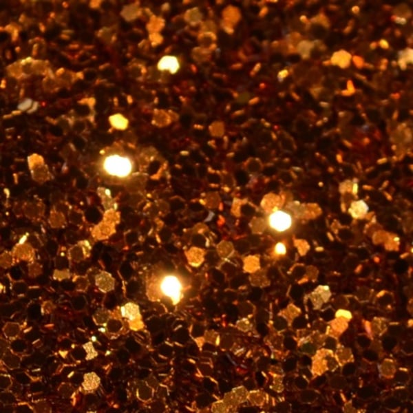 Copper Glitter Hex - 1mm