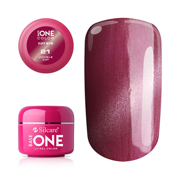Base One - UV Gel - Cat Eye - Jungle Cat - 21 - 5 gram Pink