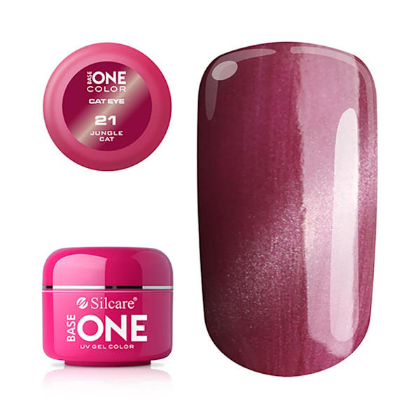 Base One - UV Gel - Cat Eye - Jungle Cat - 21 - 5 gram Rosa