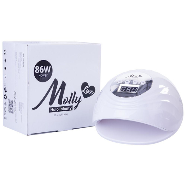 UV/LED 86W - Nagellampa - Mollylux Infinity - Vit Vit