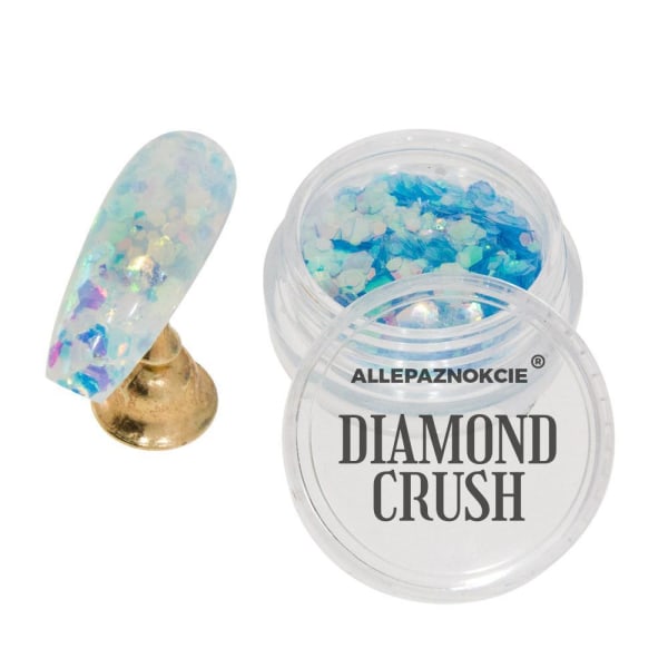 Nail Glitter - Diamond Crush - 11 Light blue