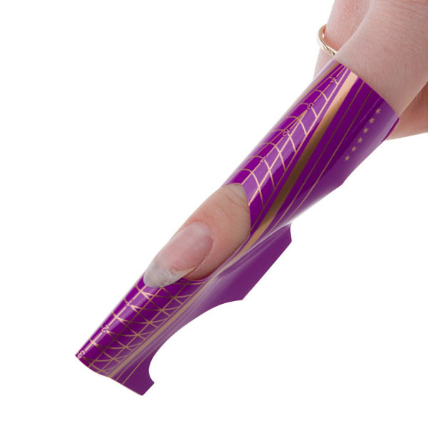 Nagelmallar - Molly Lac - Duo - Lila/Orange - 500 st Purple