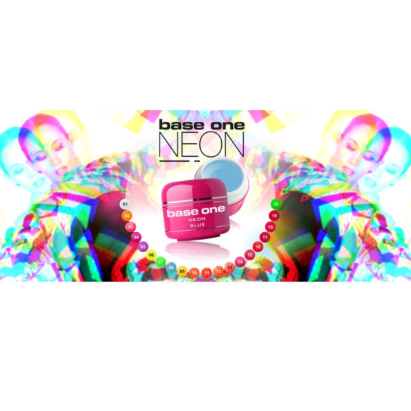 UV-geeli - Base one - Neon - 12 kpl - 5 ml Multicolor