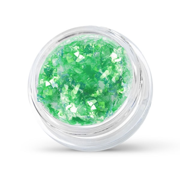 Negleglitter - Hologramfolie - 10 Green