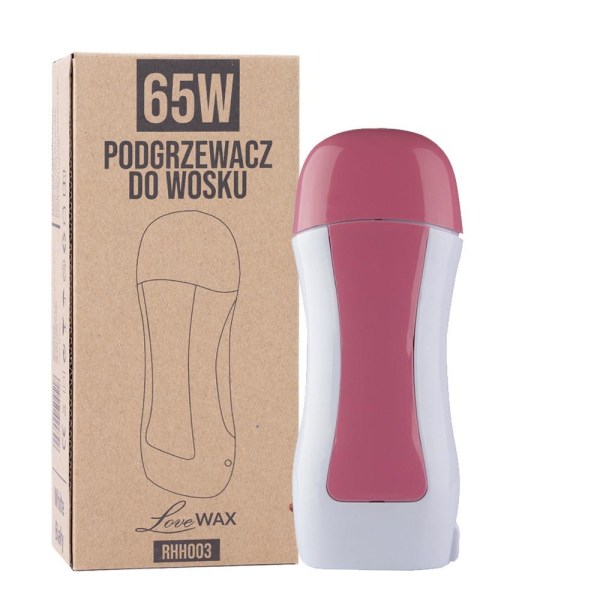 Vaxvärmare - "Roll on" Rosa för 100 ml patroner - 65 watt Rosa