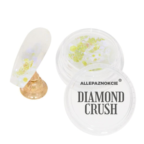 Nail Glitter - Diamond Crush - 01 Yellow