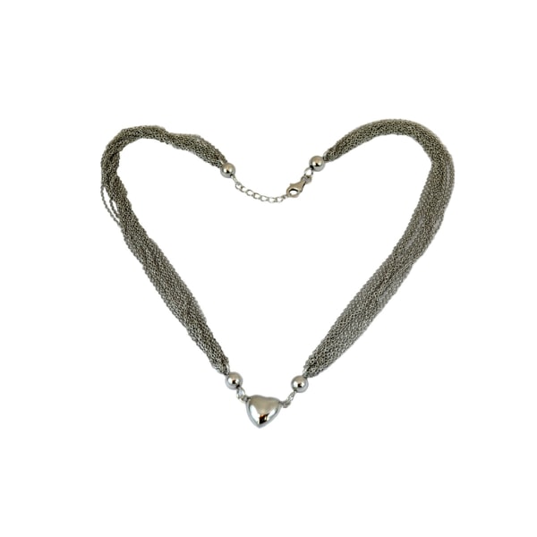 Halsband med hjärta i silver - Trej