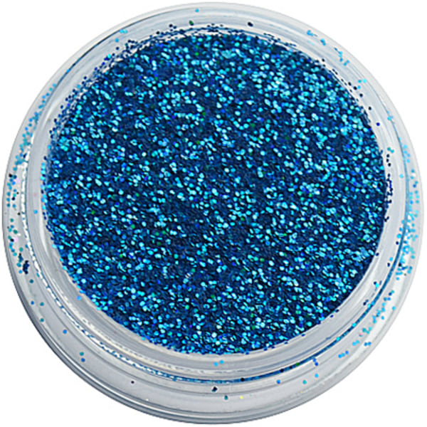 Holographic Blue glitter - Hex - 0,2 mm