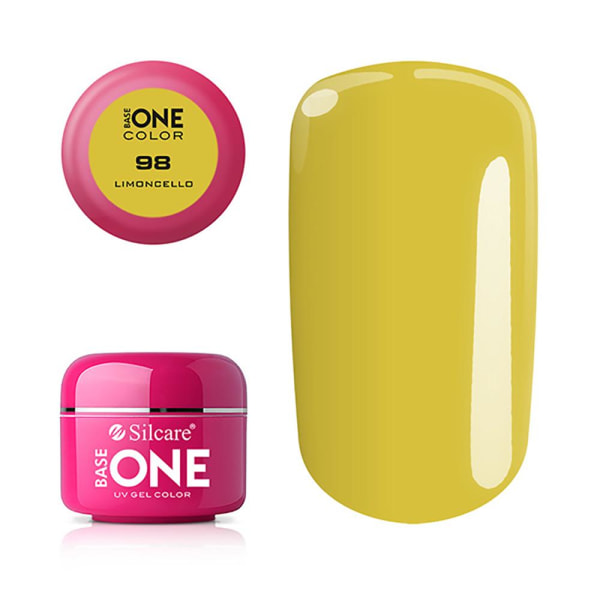 Base one - Farve - UV Gel - Limoncello - 98 - 5 gram Yellow