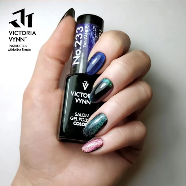 Victoria Vynn - Gel Polish - 233 Stone Cat Eye - Gellack Blå