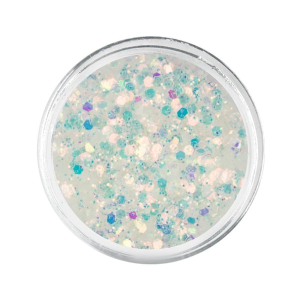 Nail Glitter - Silmäisku - Hexagon - 24 Light blue
