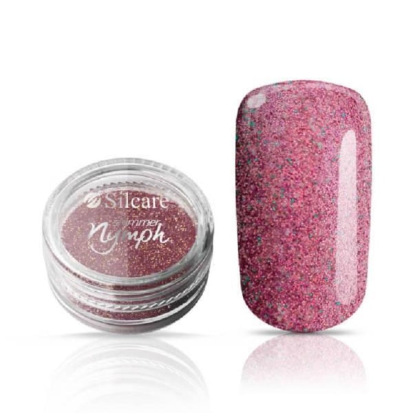 Silcare - Shimmer Nymph - Burgundy glitter - 3 gram Rosa