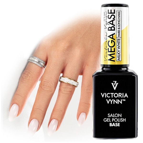 Gel Polish -  Mega Base - Milky White - 15 ml - Victoria Vynn Vit
