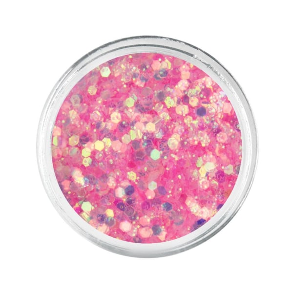 Nail Glitter - Wink Effect - Hexagon - 14 Pink