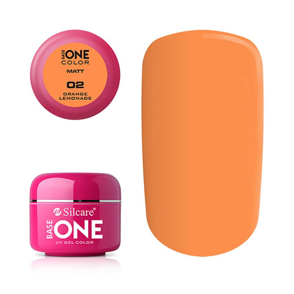 Base One - UV Gel - Matt - Orange Lemonade - 02 - 5 gram Orange