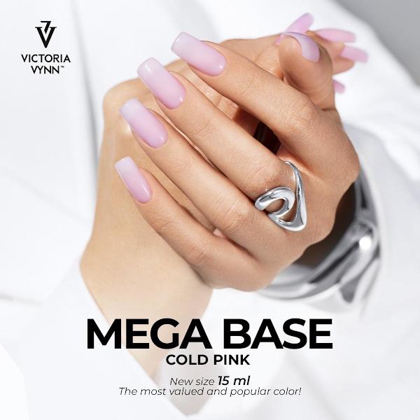 Gel Polish - Mega Base - Cold Pink - 15 ml - Victoria Vynn Light pink