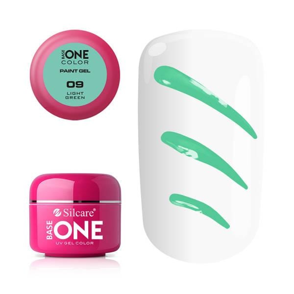 Base One - UV Gel - Paint Gel - Light Green - 09 - 5 gram Ljusgrön