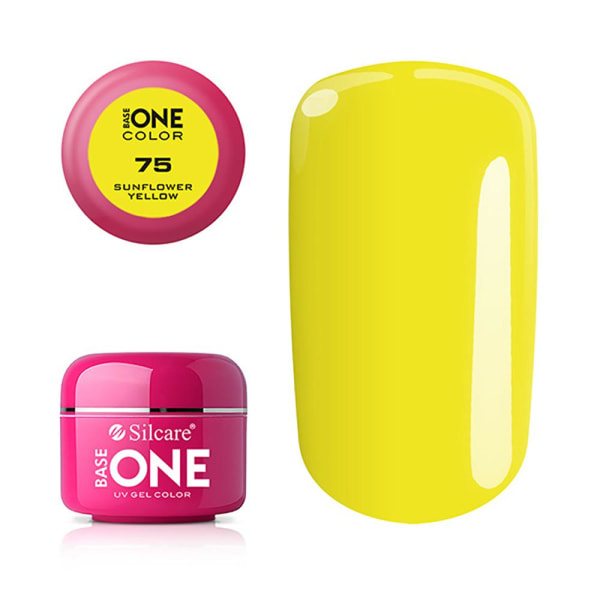 Base one - Väri - UV-geeli - Auringonkukankeltainen - 75 - 5 grammaa Yellow