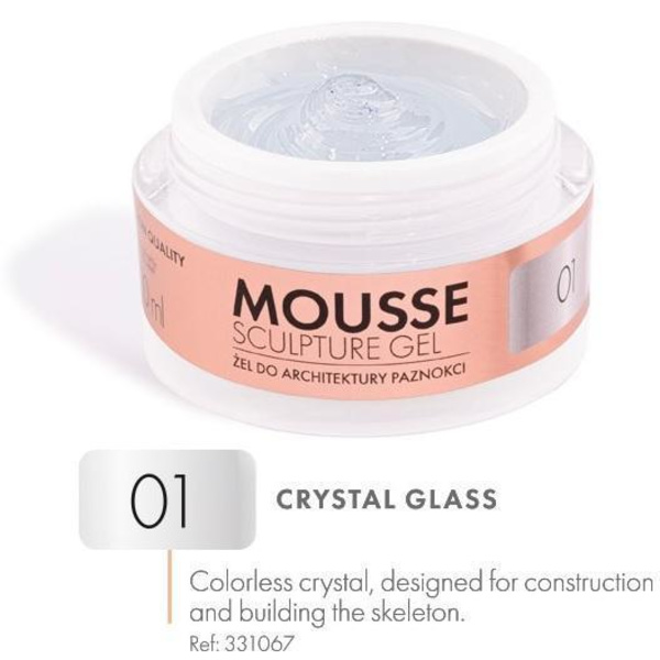 Victoria Vynn - Mousse Sculpture gel - 15ml - Crystal glass 01 Transparent